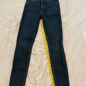 Lucky Brand High Rise Skinny Ankle Women's Dark Blue Jeans size 25